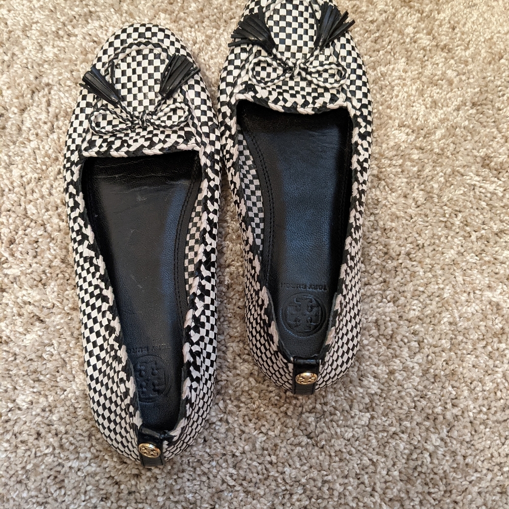 Tory Burch checkered flats